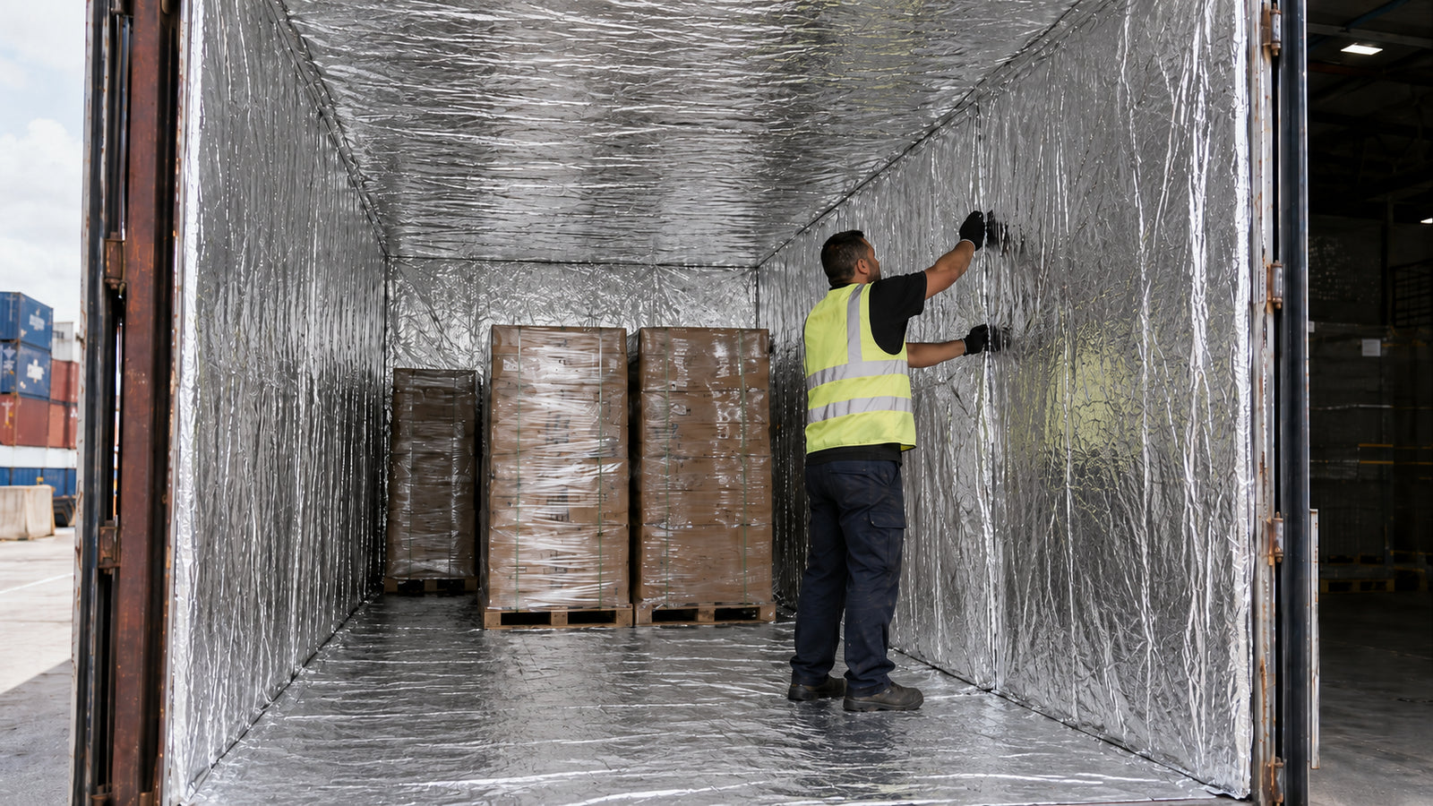 Trasporto in container marittimi: prevenire condensa e danni da calore