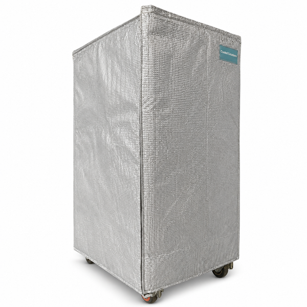 copertura termica per pallet riutilizzabile per roll container 85 x 70 x 150 cm senza apertura